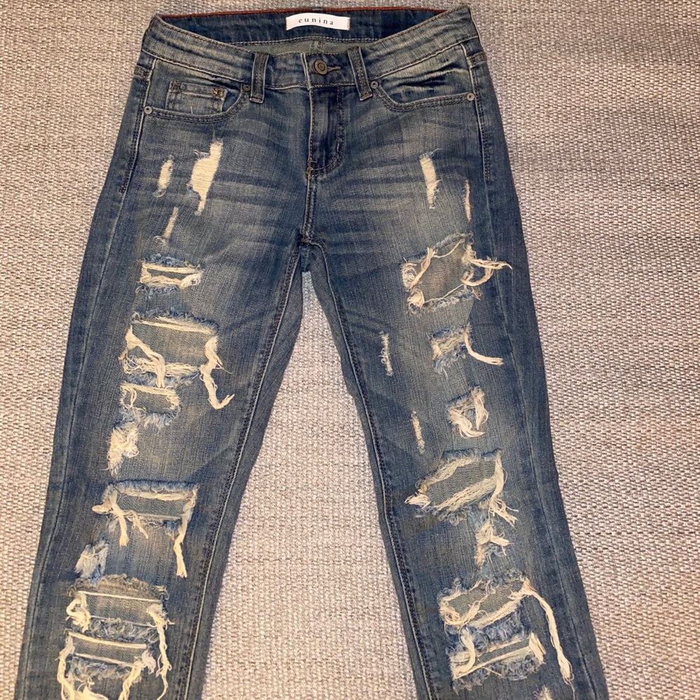 Eunina Ripped Mid Rise Skinny Jeans - Picture 3 of 10